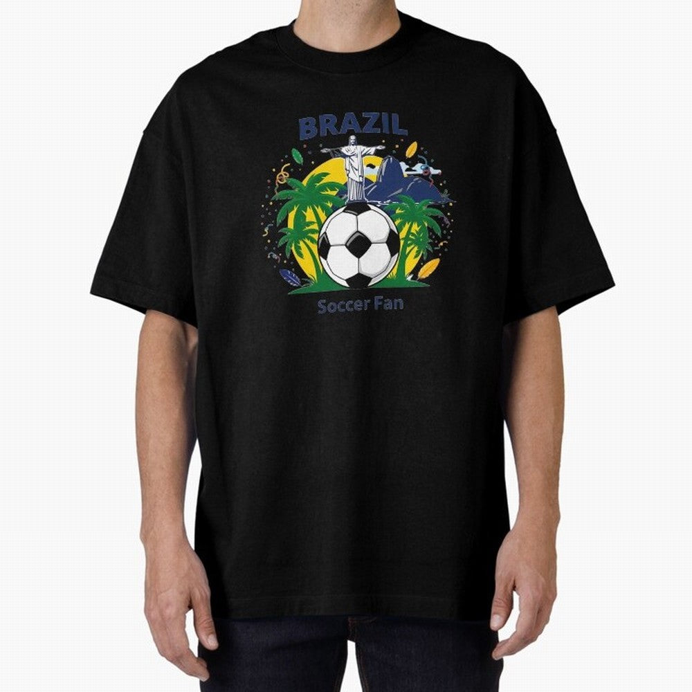 Brazil Soccer Fan T-shirt Classic T-Shirt Show Fan Pride Across FIFA World Cup 2026 Filled with Cristiano Ronaldo, Haaland and CR7, England, France and Netherlands Energy, Championship Spirit, Famous Goals, Roaring Crowds and International Football