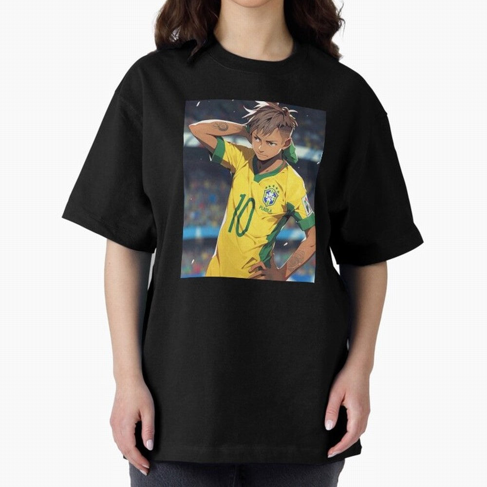 Neymar Anime Soccer Classic T-Shirt Represent Football Lovers during the FIFA World Cup 2026 Journey through CR7 and Messi Highlights, France and Portugal Pride, Goal Celebration Energy, Supporter Heritage, Football Icons and Worldwide Tournament