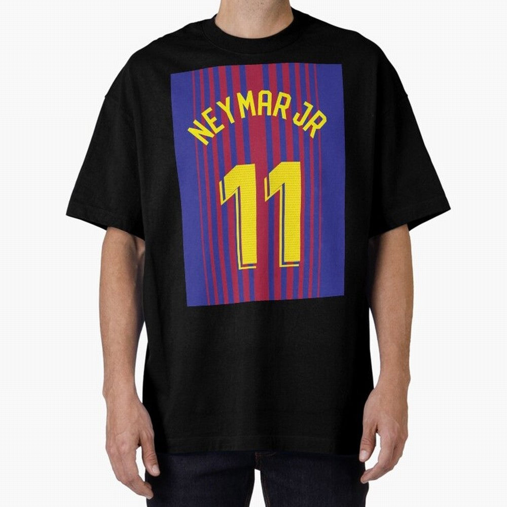 NEYMAR JR FOOTBALL SOCCER JERSEY BARCELONA Oversized T-Shirt Join the Global Buzz around Match Day Hype around FIFA World Cup 2026 USA Canada Mexico, Cristiano Ronaldo, Haaland and CR7, England, France and Netherlands, Stadium Chants, National