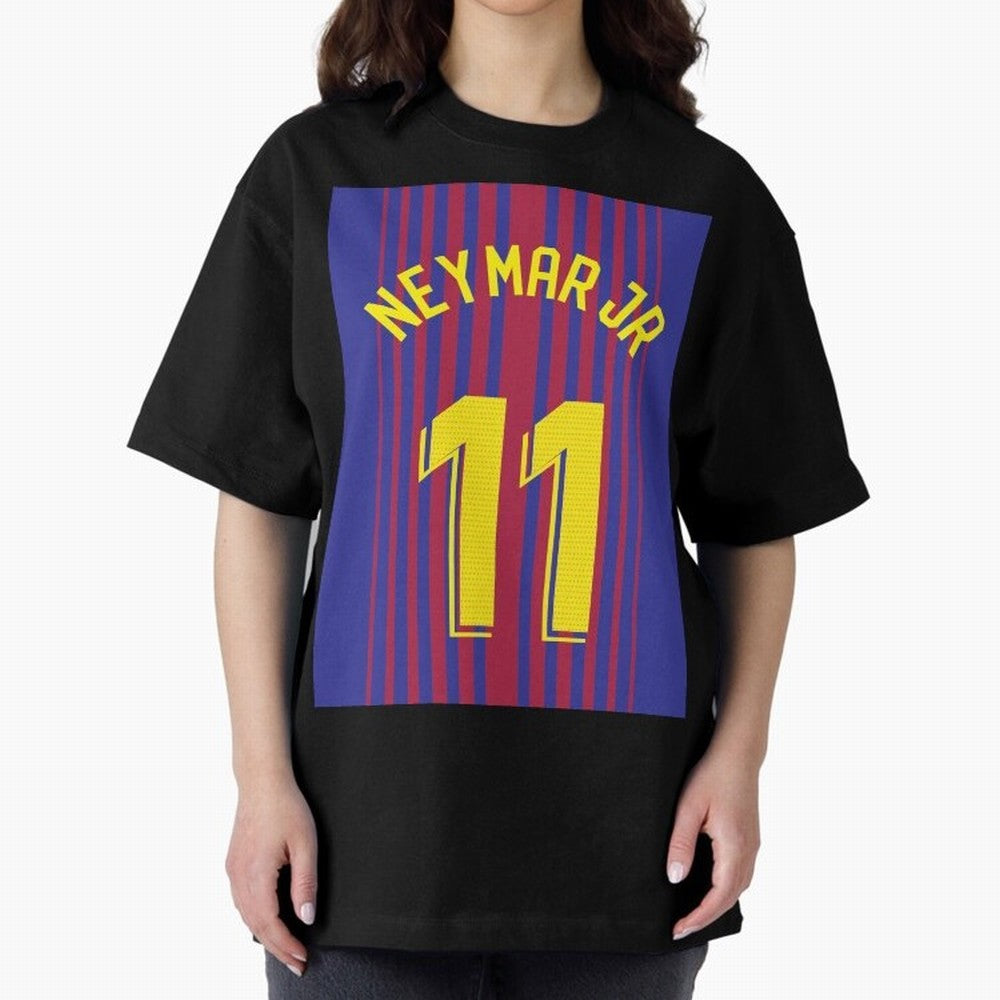 NEYMAR JR FOOTBALL SOCCER JERSEY BARCELONA Oversized T-Shirt Join the Global Buzz around Match Day Hype around FIFA World Cup 2026 USA Canada Mexico, Cristiano Ronaldo, Haaland and CR7, England, France and Netherlands, Stadium Chants, National