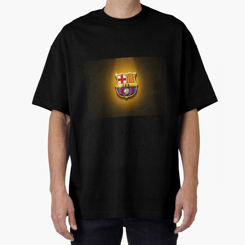 barcelona Oversized T-Shirt Show Match Day Excitement for Match Day Hype around FIFA World Cup 2026, CR7 and Messi, Spain, Championship Spirit, Famous Goals, Roaring Crowds and International Football Unity; Great for Watch Parties, Sports Bars,