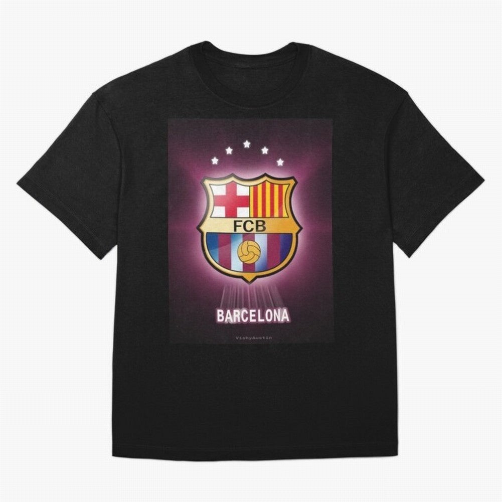 barcelona Oversized T-Shirt Carry the Dream of FIFA World Cup 2026 Celebrating Mbappe, England and Germany Energy, Supporter Pride, Iconic Celebrations, Legendary Names and Global Match Day Energy; Great for Supporters Who Love Legendary Players,