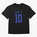 Neymar Jr Brazil White Jersey 2023 Oversized T-Shirt Bring Match Day Fire to FIFA World Cup 2026 Spirit, Capturing Argentina and Brazil, Mbappe, Football Festival Excitement, Trophy Ambitions, Country Rivalries and Star Player Buzz; Perfect for