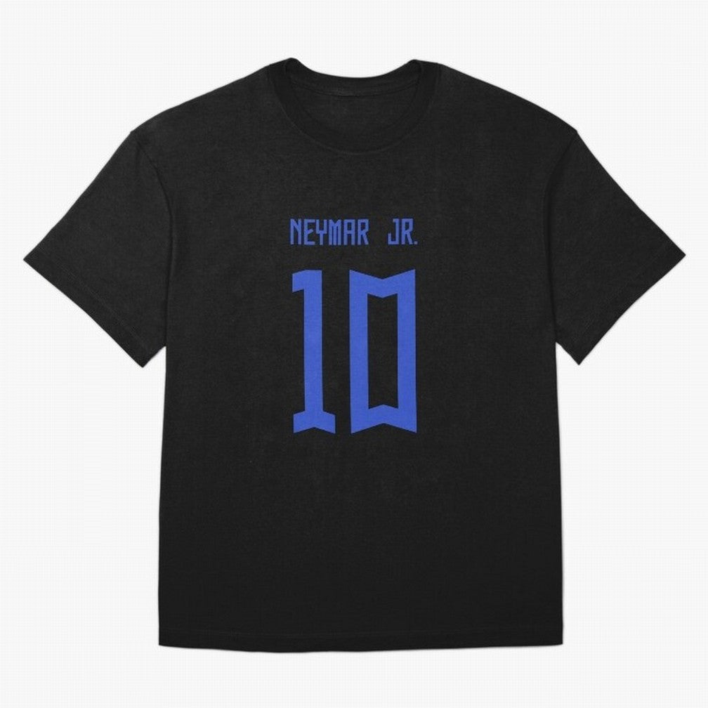 Neymar Jr Brazil White Jersey 2023 Oversized T-Shirt Bring Match Day Fire to FIFA World Cup 2026 Spirit, Capturing Argentina and Brazil, Mbappe, Football Festival Excitement, Trophy Ambitions, Country Rivalries and Star Player Buzz; Perfect for