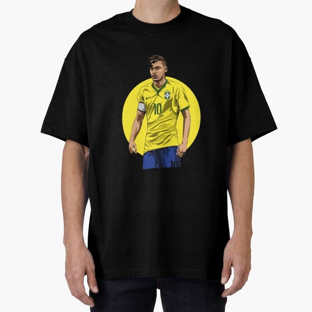 Neymar Jr. Magic: Exclusive Sticker Collection Classic T-Shirt Represent the Passion of Global Football Passion for FIFA World Cup 2026 USA Canada Mexico, Connected to Messi, Neymar and Mbappe, Spain and Netherlands, Stadium Chants, National Pride,