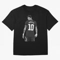 Neymar Jr Black and White Version Oversized T-Shirt Show Championship Spirit for FIFA World Cup 2026 Group Stage Inspired by Cristiano Ronaldo, England and Germany Energy, Worldwide Fan Energy, Dramatic Goals, Stadium Lights and Championship