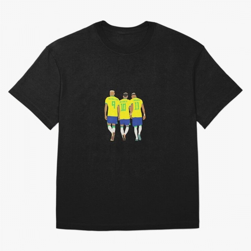 brazil soccer players Oversized T-Shirt Turn Up for FIFA World Cup 2026 Spirit, Celebrating Brazil, Portugal and Argentina, Neymar, Goal Celebration Energy, Supporter Heritage, Football Icons and Worldwide Tournament Joy; Made for Collectors Who