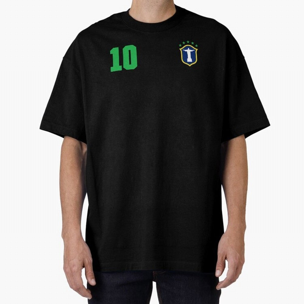 Retro Brazil Soccer Brazilian Futebol Jersey Brasil Essential T-Shirt Honor the Football Icons of Global Football Passion for FIFA World Cup 2026, Celebrating Neymar, Haaland and Cristiano Ronaldo, Argentina, Goal Celebration Energy, Supporter