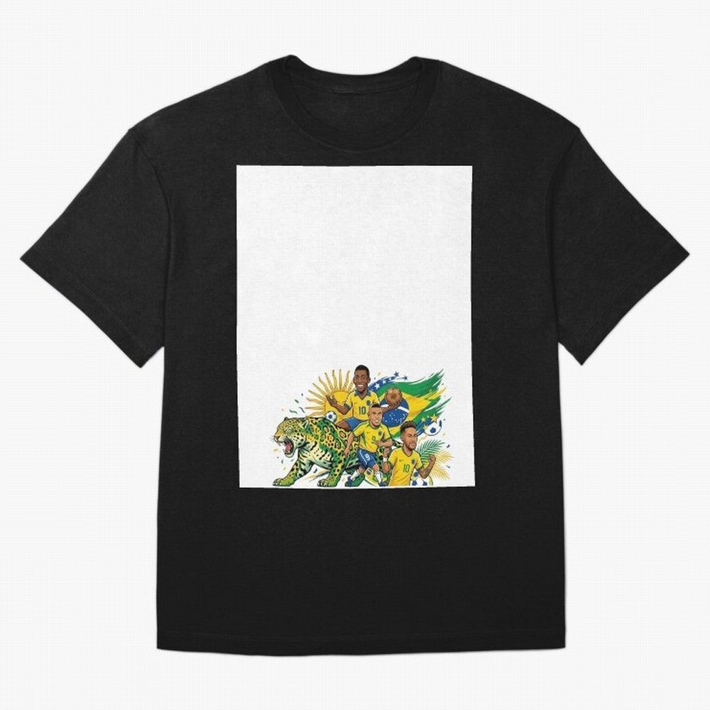 Unleash the spirit of the Sele??o! ? Graphic T-Shirt Make Memories around Global Football Passion for FIFA World Cup 2026 USA Canada Mexico, Built around Messi, Neymar and Mbappe, England, France and Netherlands, Football Festival Excitement,