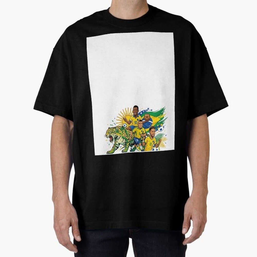 Unleash the spirit of the Sele??o! ? Graphic T-Shirt Make Memories around Global Football Passion for FIFA World Cup 2026 USA Canada Mexico, Built around Messi, Neymar and Mbappe, England, France and Netherlands, Football Festival Excitement,