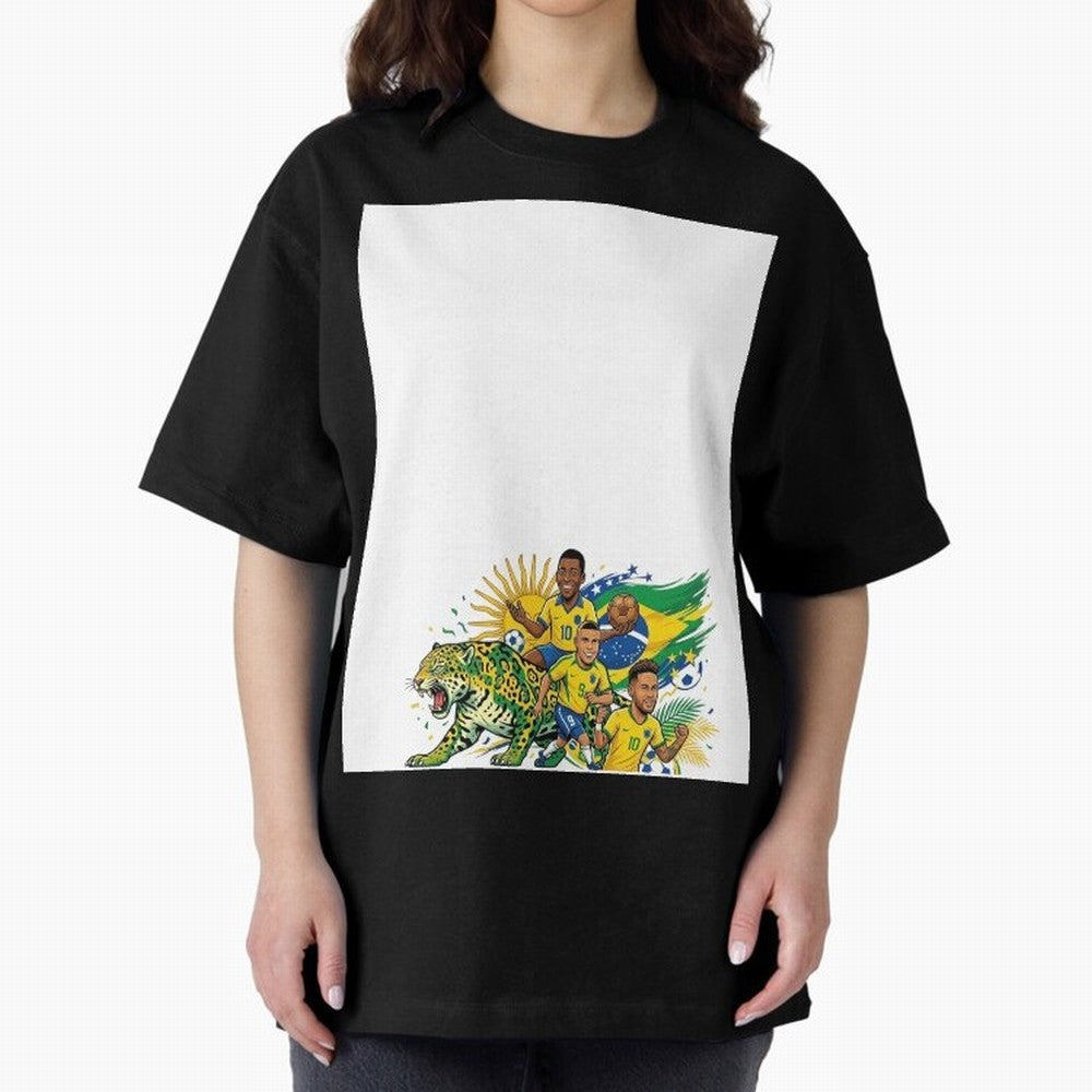 Unleash the spirit of the Sele??o! ? Graphic T-Shirt Make Memories around Global Football Passion for FIFA World Cup 2026 USA Canada Mexico, Built around Messi, Neymar and Mbappe, England, France and Netherlands, Football Festival Excitement,