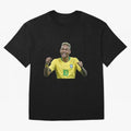 Neymar JR Cheering Premium T-Shirt Stand Out with Spirit from Match Day Hype around FIFA World Cup 2026, Messi and Cristiano Ronaldo, France and Portugal, Global Supporter Spirit, Legendary Goals, National Colors and Tournament Celebration; Ideal