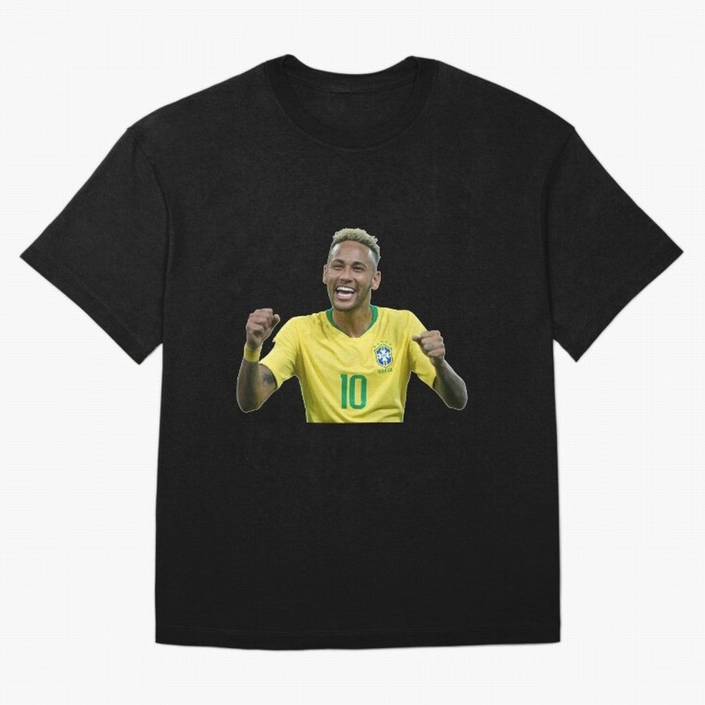 Neymar JR Cheering Premium T-Shirt Stand Out with Spirit from Match Day Hype around FIFA World Cup 2026, Messi and Cristiano Ronaldo, France and Portugal, Global Supporter Spirit, Legendary Goals, National Colors and Tournament Celebration; Ideal