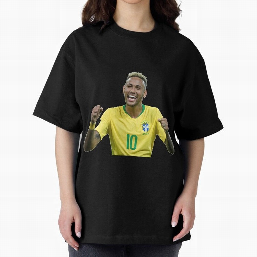 Neymar JR Cheering Premium T-Shirt Stand Out with Spirit from Match Day Hype around FIFA World Cup 2026, Messi and Cristiano Ronaldo, France and Portugal, Global Supporter Spirit, Legendary Goals, National Colors and Tournament Celebration; Ideal