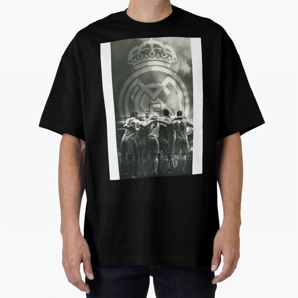 King Madrid Graphic T-Shirt Fuel Global Football Passion for FIFA World Cup 2026 Group Stage, Centered on Neymar, Haaland and Cristiano Ronaldo, Brazil, Championship Spirit, Famous Goals, Roaring Crowds and International Football Unity; Great for