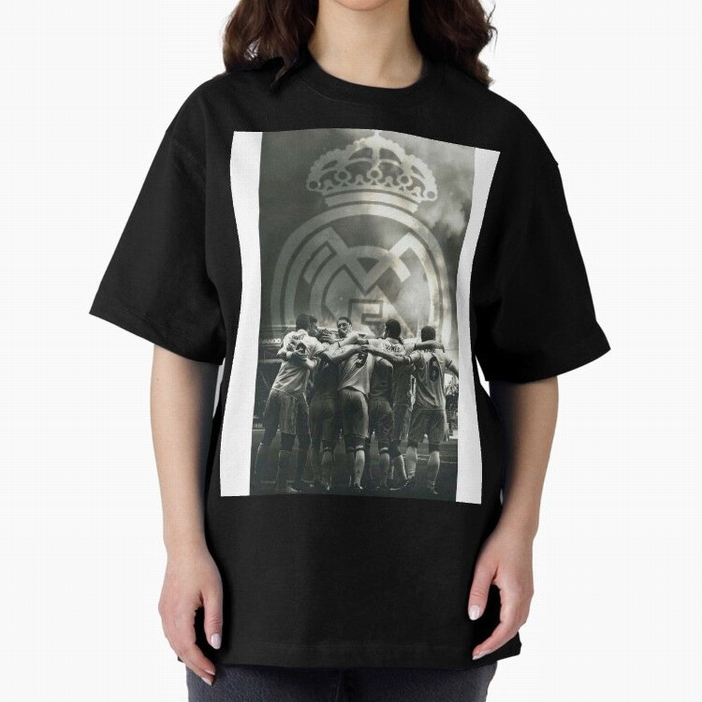 King Madrid Graphic T-Shirt Fuel Global Football Passion for FIFA World Cup 2026 Group Stage, Centered on Neymar, Haaland and Cristiano Ronaldo, Brazil, Championship Spirit, Famous Goals, Roaring Crowds and International Football Unity; Great for