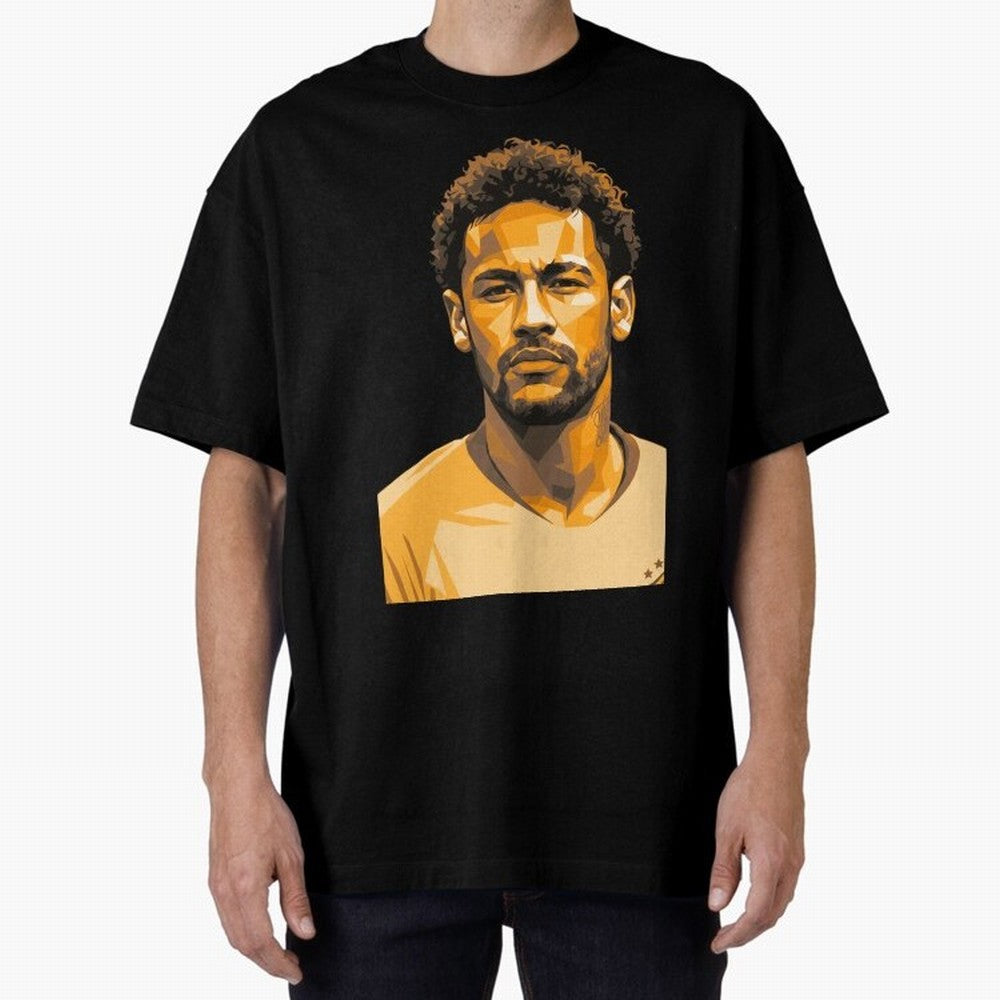 Neymar Oversized T-Shirt Celebrate National Team Dreams in FIFA World Cup 2026 for Fans of Haaland and Mbappe and Portugal, Bringing Football Festival Excitement, Trophy Ambitions, Country Rivalries and Star Player Buzz; Perfect for Fans,