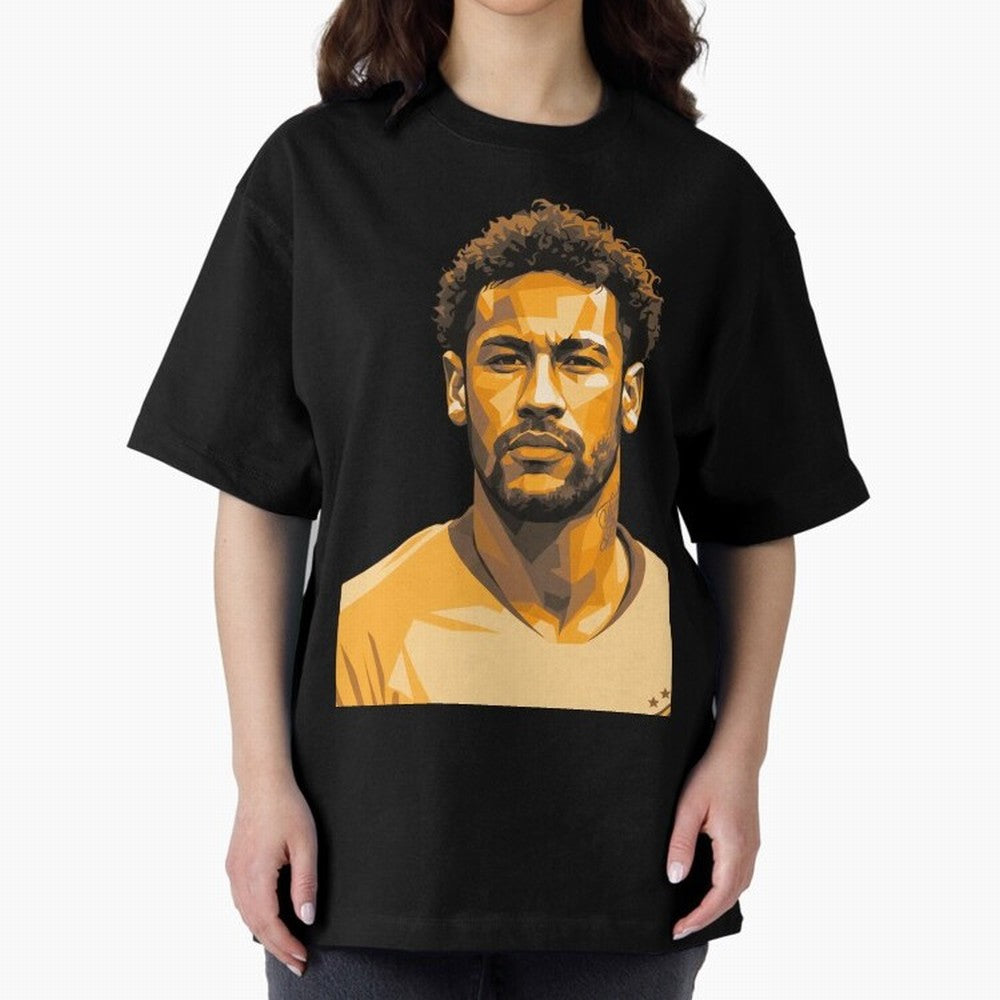 Neymar Oversized T-Shirt Celebrate National Team Dreams in FIFA World Cup 2026 for Fans of Haaland and Mbappe and Portugal, Bringing Football Festival Excitement, Trophy Ambitions, Country Rivalries and Star Player Buzz; Perfect for Fans,