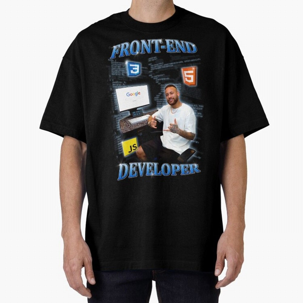 Front-end Developer Neymar - English Classic T-Shirt Show Support during the FIFA World Cup 2026 Group Stage Journey through Messi, CR7 and Mbappe Highlights, Spain and Netherlands Pride, Football History, Final Match Energy, Crowd Noise and Once