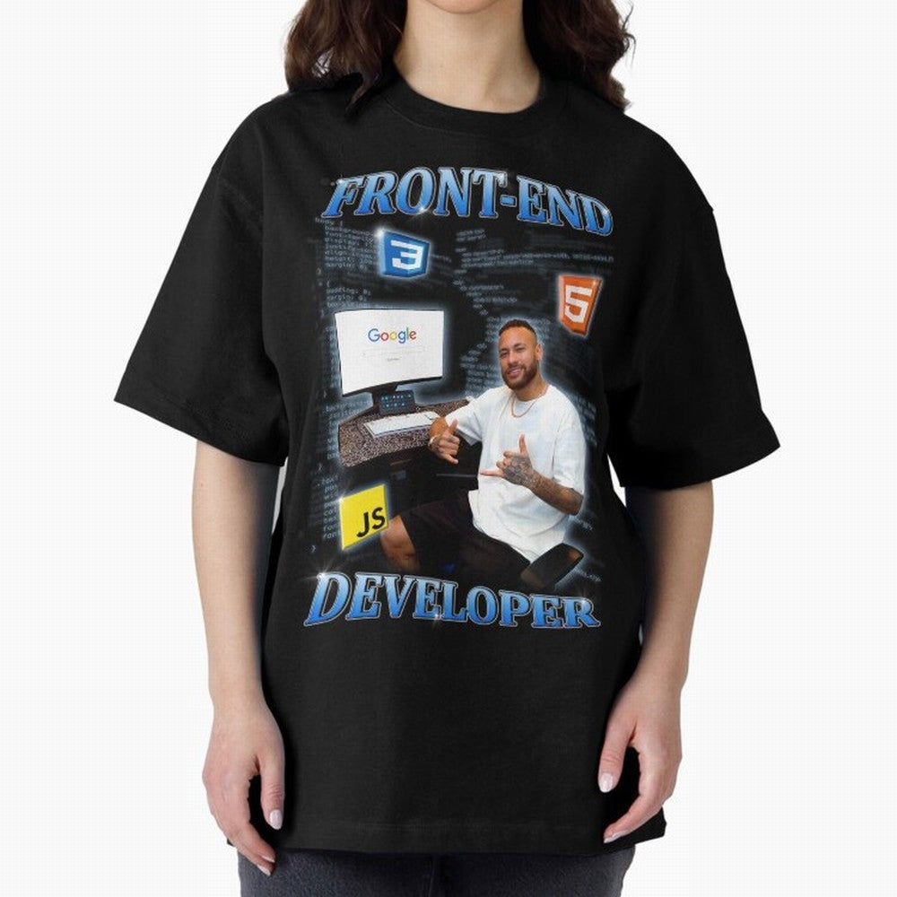 Front-end Developer Neymar - English Classic T-Shirt Show Support during the FIFA World Cup 2026 Group Stage Journey through Messi, CR7 and Mbappe Highlights, Spain and Netherlands Pride, Football History, Final Match Energy, Crowd Noise and Once