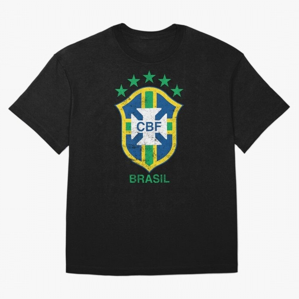 Brasil Soccer Flag Team Brazil Support Gift Classic T-Shirt Step into Match Day Hype around FIFA World Cup 2026 USA Canada Mexico, Mbappe and Neymar, Brazil, Vintage Soccer Flavor, Modern Football Stars, National Flags and Final Night Emotion;