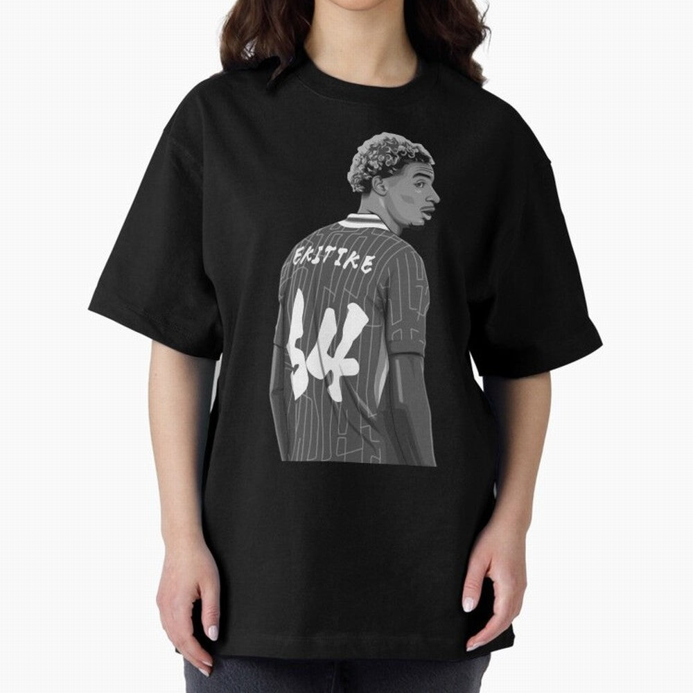 Hugo Ekitike Black and White Version Classic T-Shirt Keep Football History Alive during Match Day Hype around FIFA World Cup 2026 Group Stage, Messi, Neymar and Mbappe, Germany, Football Passion, Legendary Performances, Festival Vibes and Supporter