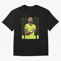 Neymar Brazil Design Oversized T-Shirt Bring Global Football Passion for FIFA World Cup 2026 Group Stage, Capturing Messi and Cristiano Ronaldo, Portugal, Spain and Germany, Supporter Pride, Iconic Celebrations, Legendary Names and Global Match Day
