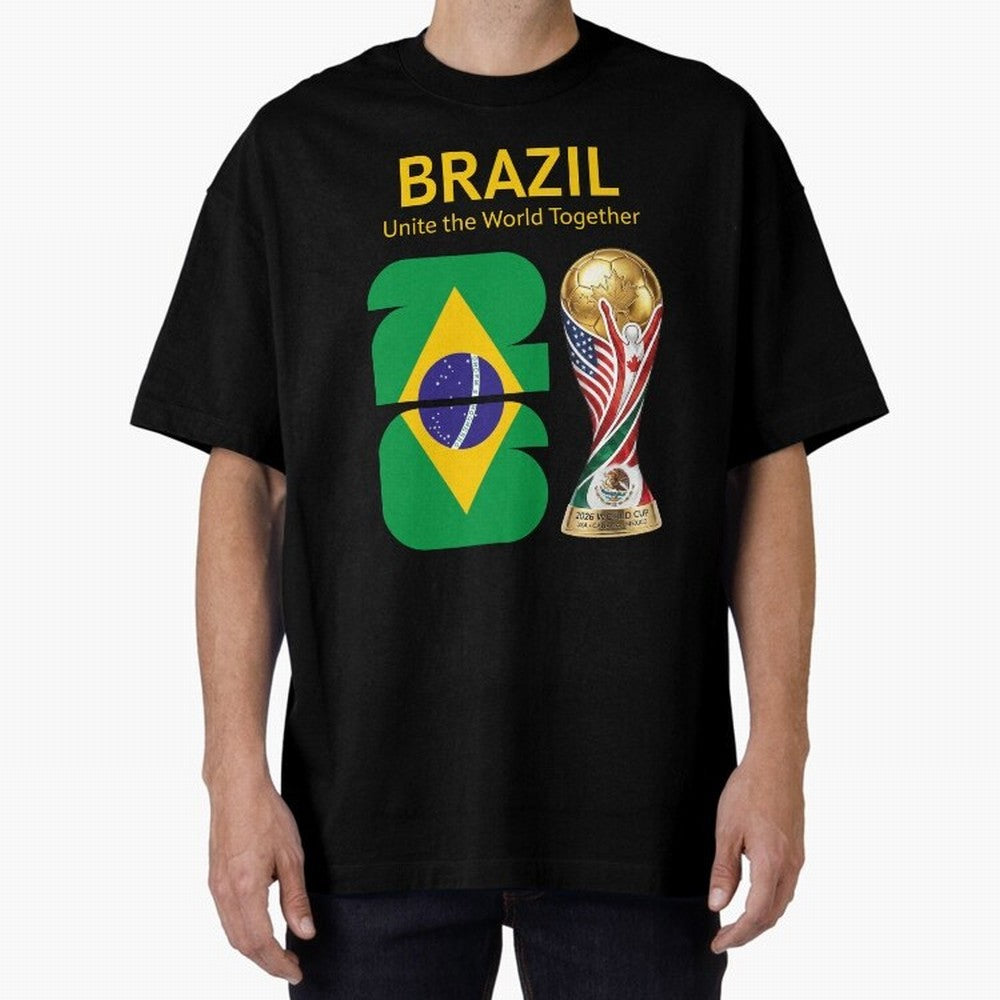 World Cup 2026, IMG 017, BRAZIL 001 Classic T-Shirt Get Ready for FIFA World Cup 2026 USA Canada Mexico Spirit, with England and Germany, Neymar, Haaland and Cristiano Ronaldo, Retro Football Energy, Iconic Rivalries, Trophy Chase Drama and Stadium