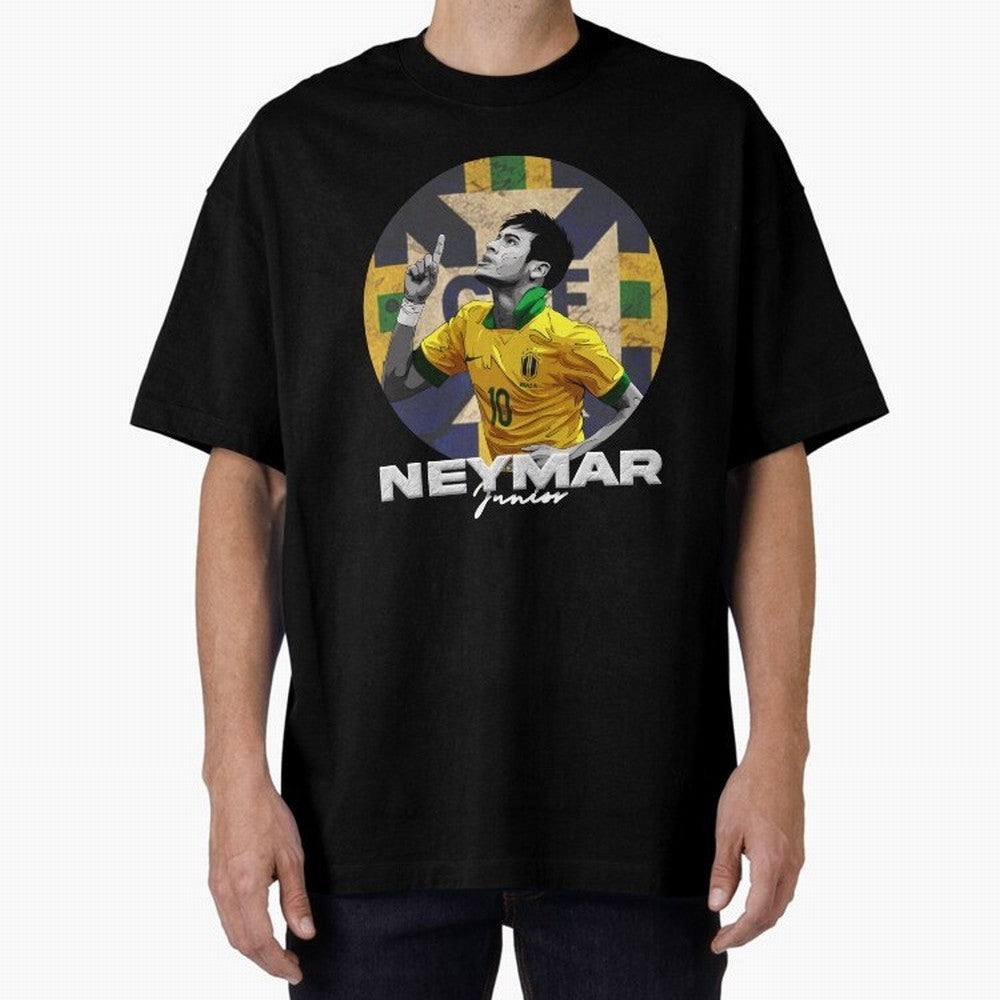 Neymar Junior Oversized T-Shirt Spotlight Match Day Hype around FIFA World Cup 2026 Group Stage, CR7 and Messi, Portugal, Spain and Germany, Goal Celebration Energy, Supporter Heritage, Football Icons and Worldwide Tournament Joy; Perfect for