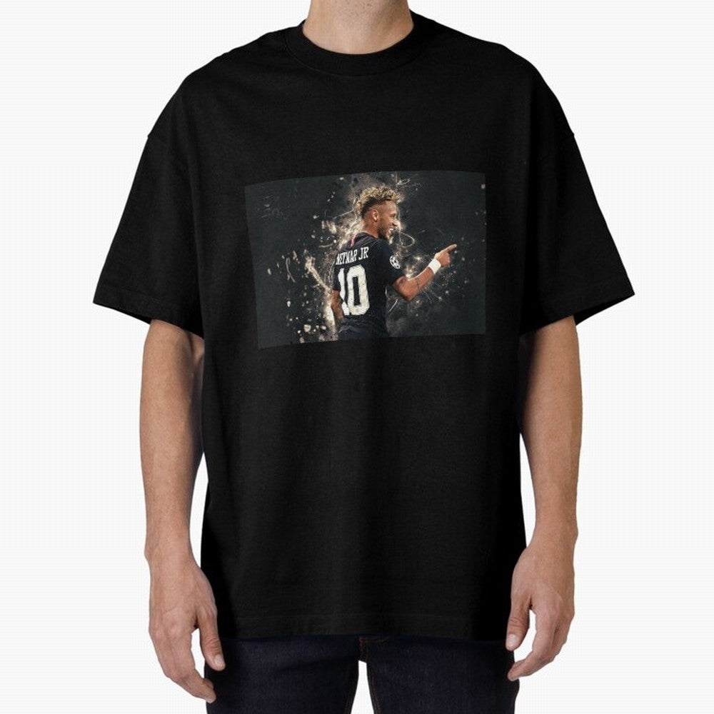 Neymar #111 Oversized T-Shirt Follow Every Goal of the FIFA World Cup 2026 Journey through Cristiano Ronaldo, Haaland and CR7 Highlights, Portugal, Spain and Germany Pride, Global Supporter Spirit, Legendary Goals, National Colors and Tournament