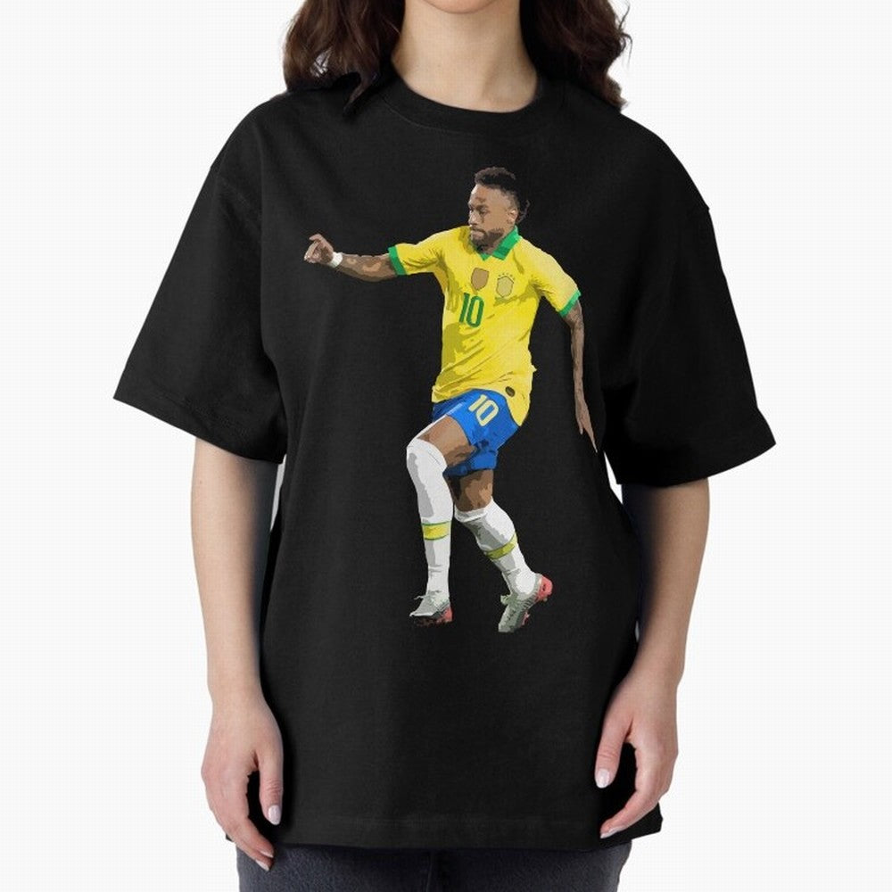 neymar Oversized T-Shirt Celebrate Golden Goal Energy in the FIFA World Cup 2026 Group Stage Journey through Haaland Highlights, Portugal Pride, Soccer Culture, Superstar Moments, National Team Dreams and Competitive Fire; Ideal for Fans Who Follow