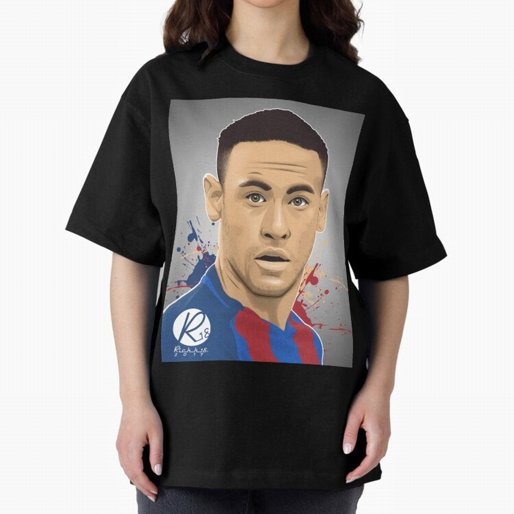 NEYMAR Oversized T-Shirt Enjoy the FIFA World Cup 2026 Group Stage Journey through Cristiano Ronaldo Highlights, Netherlands Pride, Football Festival Excitement, Trophy Ambitions, Country Rivalries and Star Player Buzz; Made for Die Hard