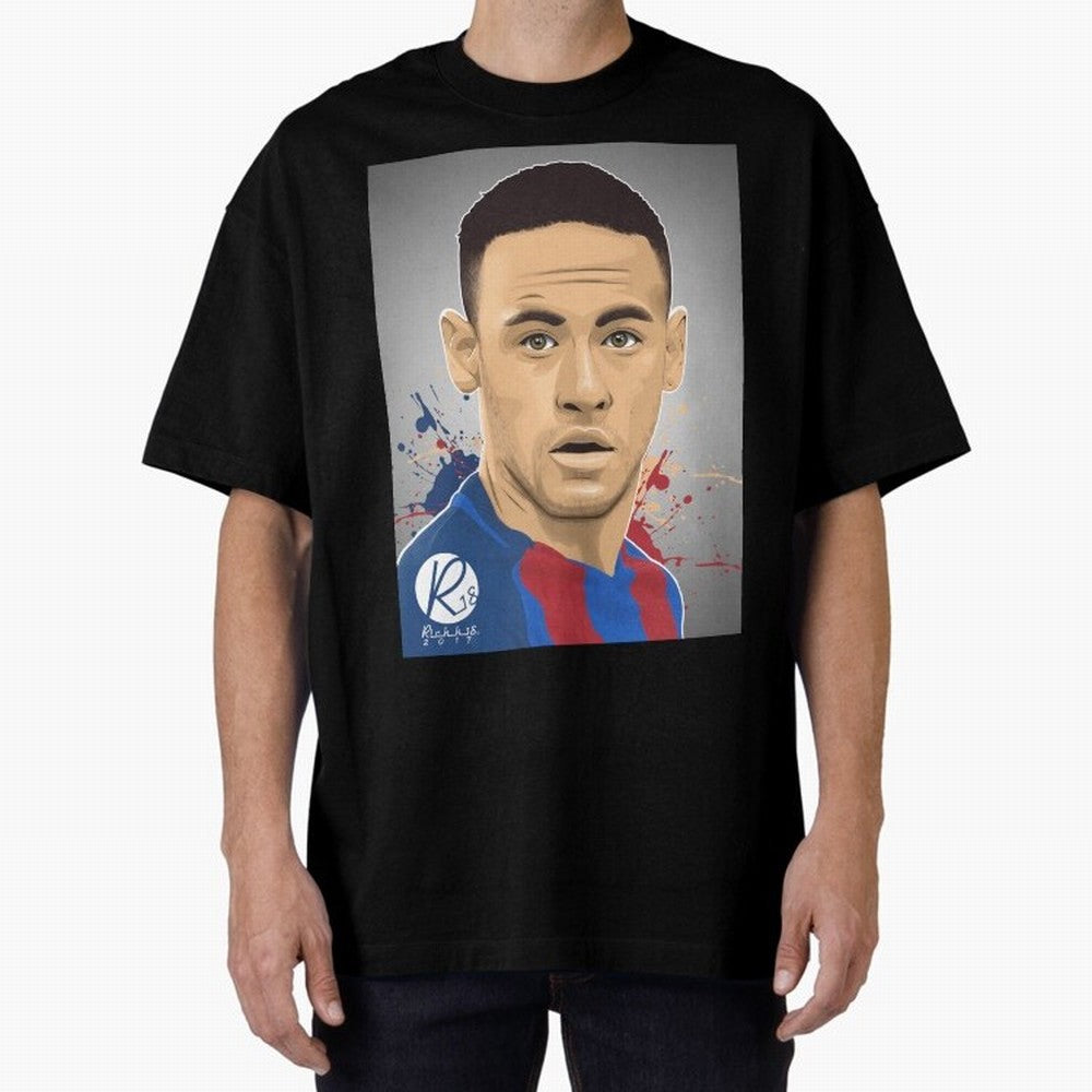 NEYMAR Oversized T-Shirt Enjoy the FIFA World Cup 2026 Group Stage Journey through Cristiano Ronaldo Highlights, Netherlands Pride, Football Festival Excitement, Trophy Ambitions, Country Rivalries and Star Player Buzz; Made for Die Hard