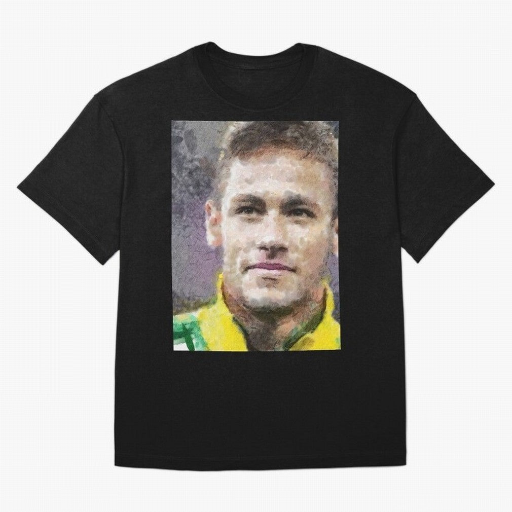 Neymar Oversized T-Shirt Honor Football Greatness during Match Day Hype around FIFA World Cup 2026, Cristiano Ronaldo, Haaland and CR7, Netherlands, Retro Football Energy, Iconic Rivalries, Trophy Chase Drama and Stadium Atmosphere; Built for