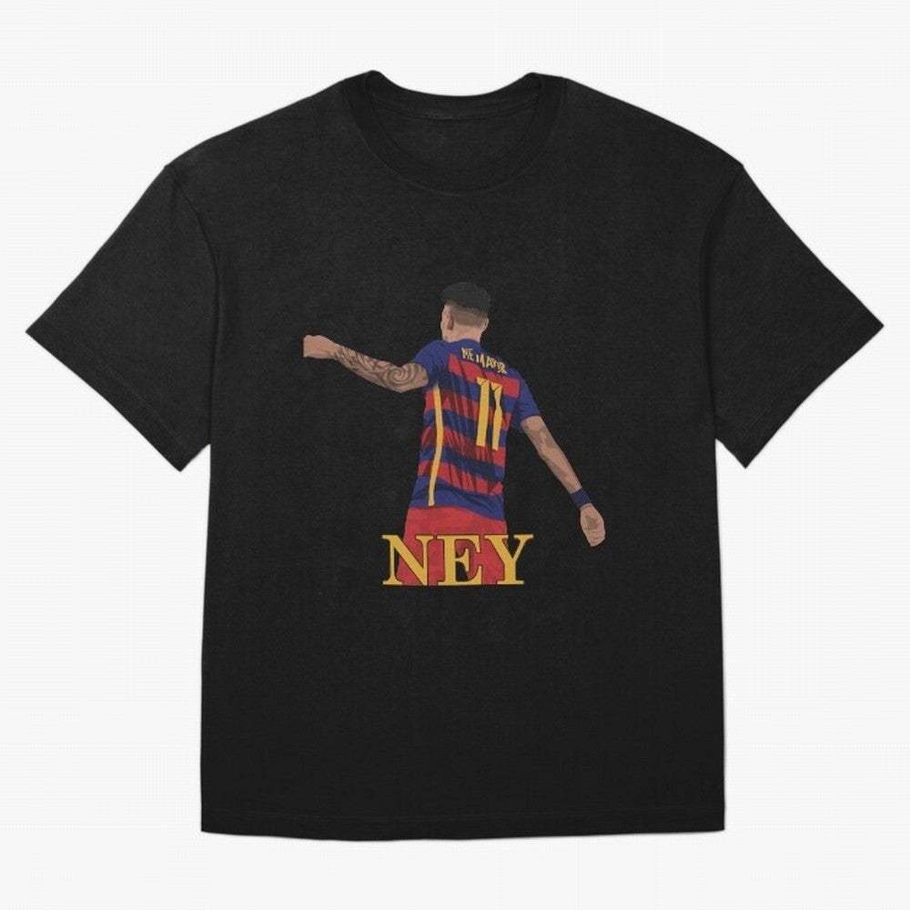 Neymar Oversized T-Shirt Support Iconic Players in Match Day Hype around FIFA World Cup 2026 Group Stage, Mbappe, Argentina, Classic Soccer Heritage, Championship Pressure, Fan Loyalty and International Pride; Perfect for Supporters Who Want Bold