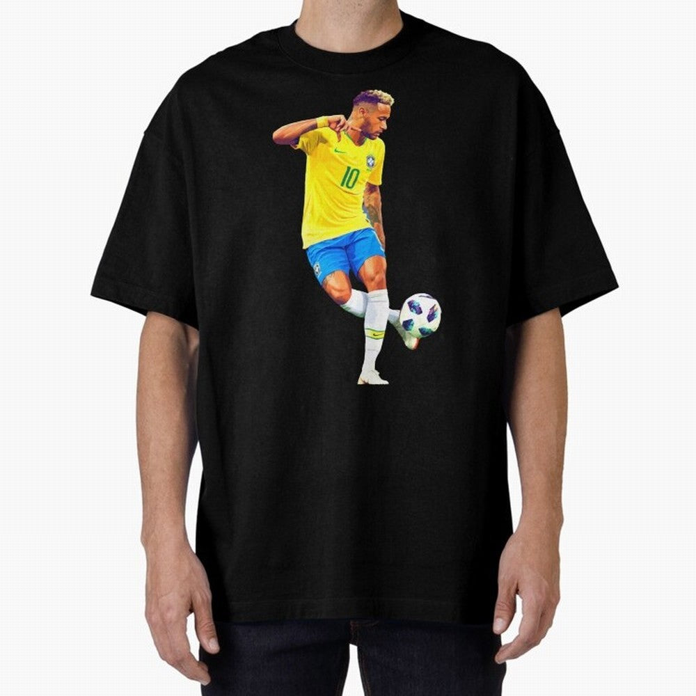 Neymar Oversized T-Shirt Carry the Colors and Pride of FIFA World Cup 2026 for Fans of Messi, CR7 and Mbappe and England and Germany, Bringing Game Day Rituals, Football Legends, Country Pride and the Road to the Final; Made for Collectors Who