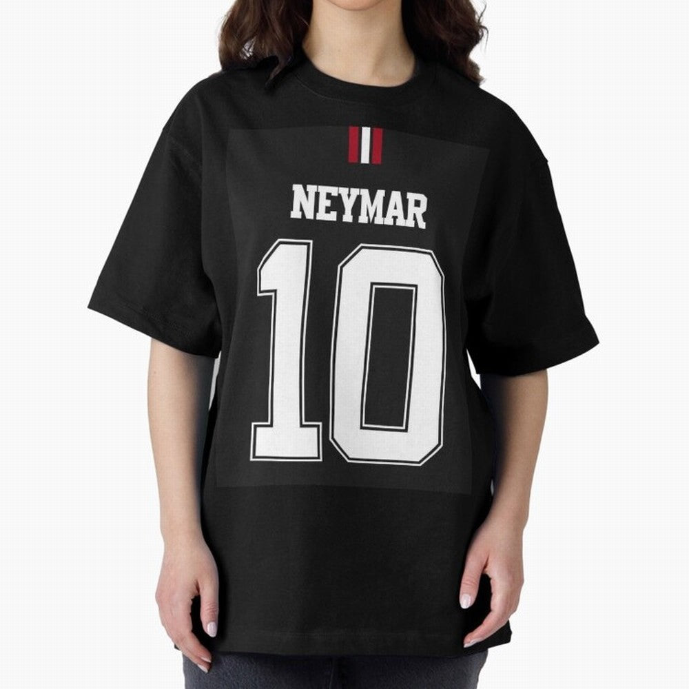 Neymar Oversized T-Shirt Join Global Football Passion for FIFA World Cup 2026 USA Canada Mexico, Driven by Mbappe, Argentina, France and Brazil, Game Day Rituals, Football Legends, Country Pride and the Road to the Final; Ideal for Football Dads,