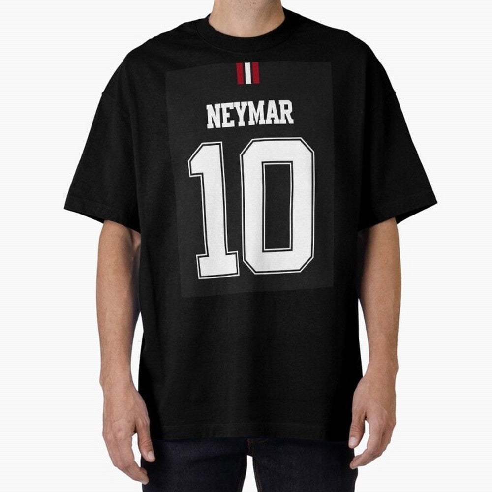 Neymar Oversized T-Shirt Join Global Football Passion for FIFA World Cup 2026 USA Canada Mexico, Driven by Mbappe, Argentina, France and Brazil, Game Day Rituals, Football Legends, Country Pride and the Road to the Final; Ideal for Football Dads,
