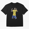 Neymar Brazil Celebration Sticker Essential T-Shirt Experience FIFA World Cup 2026 USA Canada Mexico for Fans of Messi and Cristiano Ronaldo and Spain and Netherlands, Bringing Vintage Soccer Flavor, Modern Football Stars, National Flags and Final