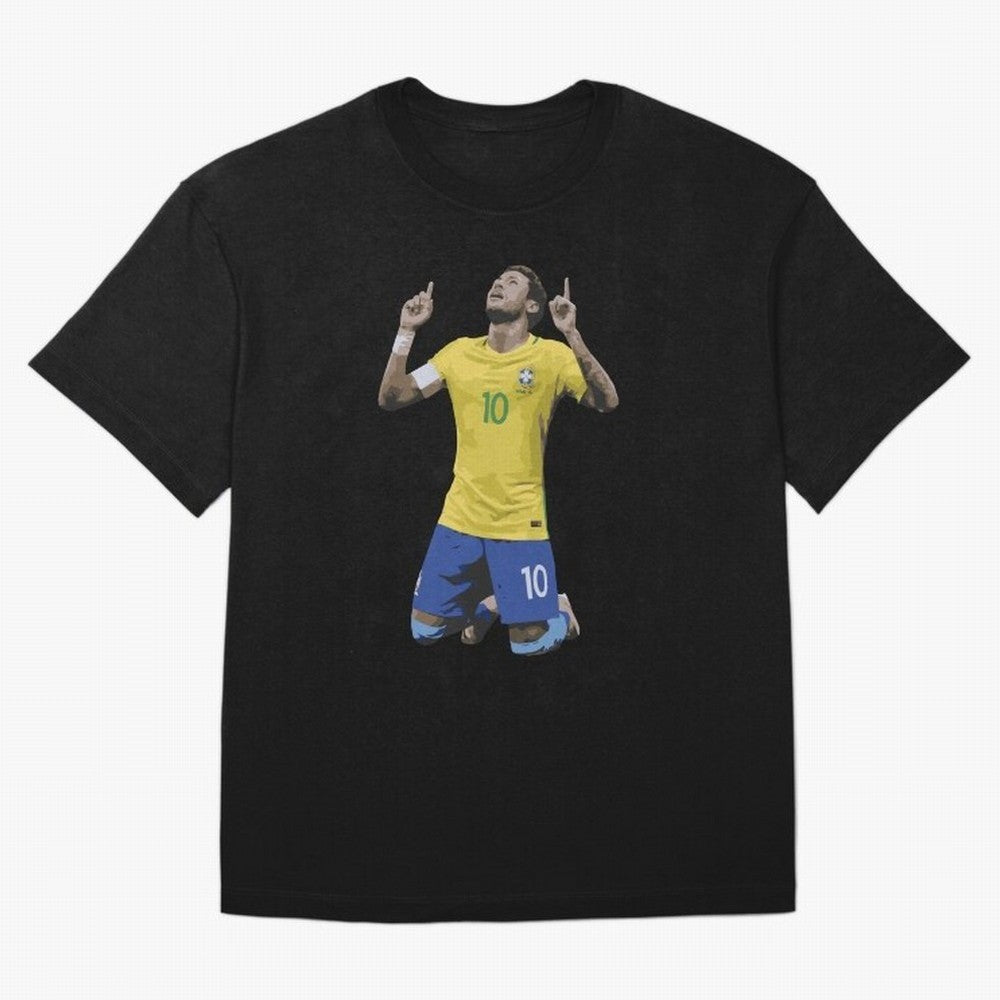 Neymar Brazil Celebration Sticker Essential T-Shirt Experience FIFA World Cup 2026 USA Canada Mexico for Fans of Messi and Cristiano Ronaldo and Spain and Netherlands, Bringing Vintage Soccer Flavor, Modern Football Stars, National Flags and Final