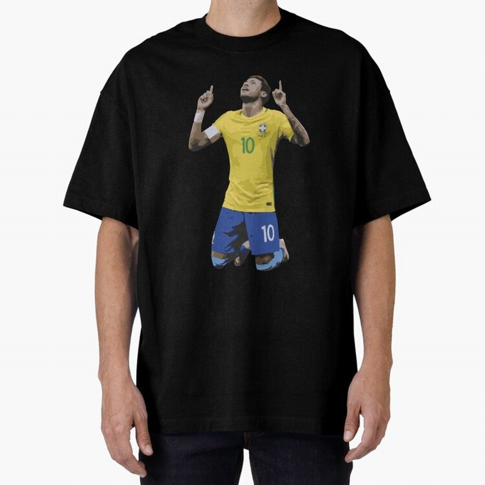 Neymar Brazil Celebration Sticker Essential T-Shirt Experience FIFA World Cup 2026 USA Canada Mexico for Fans of Messi and Cristiano Ronaldo and Spain and Netherlands, Bringing Vintage Soccer Flavor, Modern Football Stars, National Flags and Final