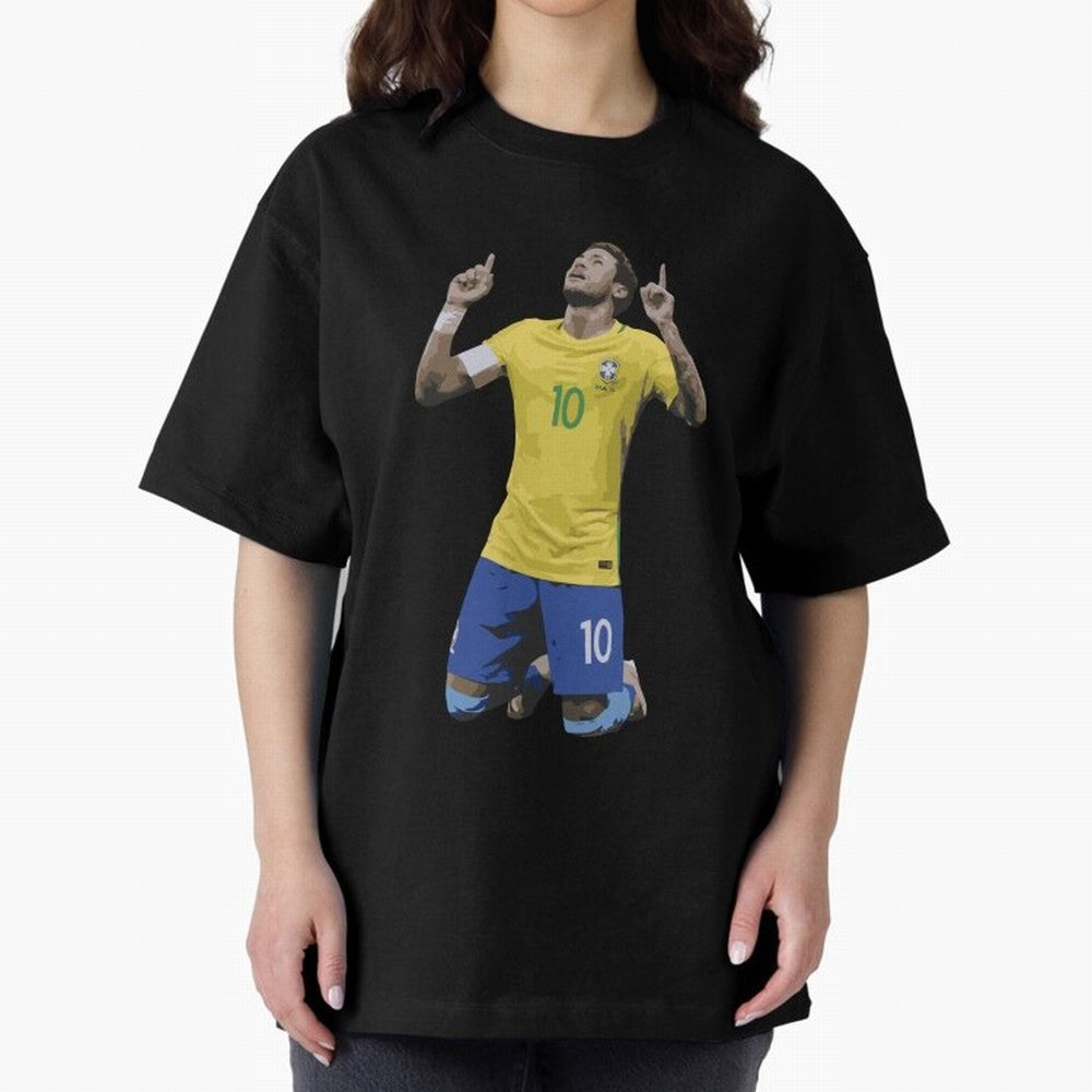 Neymar Brazil Celebration Sticker Essential T-Shirt Experience FIFA World Cup 2026 USA Canada Mexico for Fans of Messi and Cristiano Ronaldo and Spain and Netherlands, Bringing Vintage Soccer Flavor, Modern Football Stars, National Flags and Final