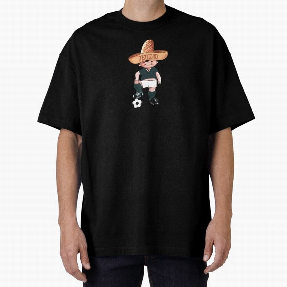 Classic Soccer Retro Mexico 1970 Oversized T-Shirt Show Love for Legendary Goals in the FIFA World Cup 2026 Group Stage Journey through Messi Highlights, Portugal, Spain and Germany Pride, Soccer Culture, Superstar Moments, National Team Dreams and