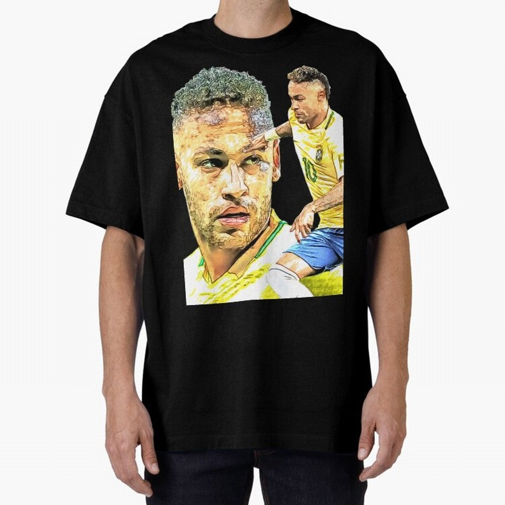 Neymar Futbol Oversized T-Shirt Celebrate the Stars of FIFA World Cup 2026 Group Stage Spirit, Filled with France, Neymar, Football Festival Excitement, Trophy Ambitions, Country Rivalries and Star Player Buzz; Made for Collectors Who Enjoy Iconic