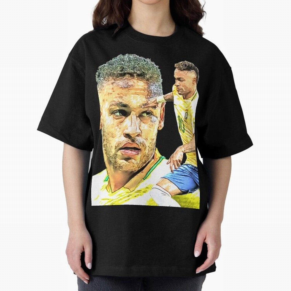Neymar Futbol Oversized T-Shirt Celebrate the Stars of FIFA World Cup 2026 Group Stage Spirit, Filled with France, Neymar, Football Festival Excitement, Trophy Ambitions, Country Rivalries and Star Player Buzz; Made for Collectors Who Enjoy Iconic