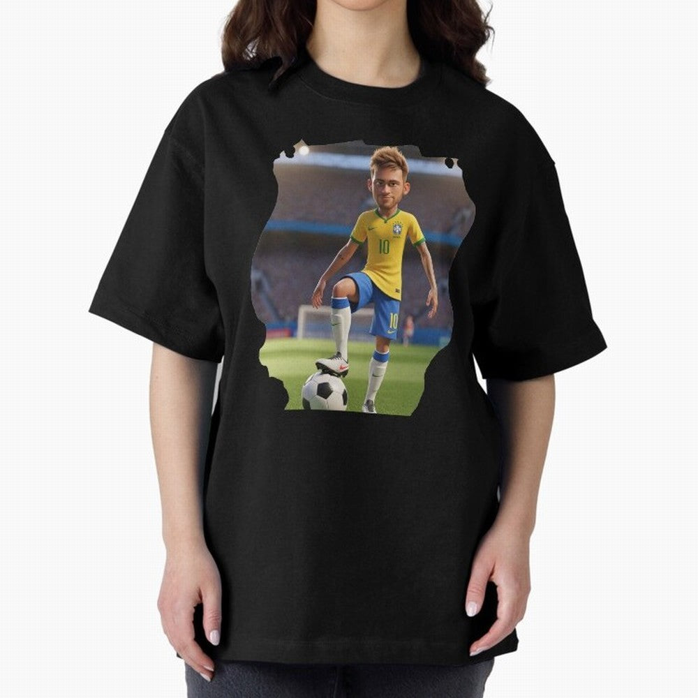 Football 3D Classic T-Shirt Show Love for Legendary Goals in Match Day Hype around FIFA World Cup 2026, Neymar, Haaland and Cristiano Ronaldo, Portugal, Spain and Germany, Goal Celebration Energy, Supporter Heritage, Football Icons and Worldwide