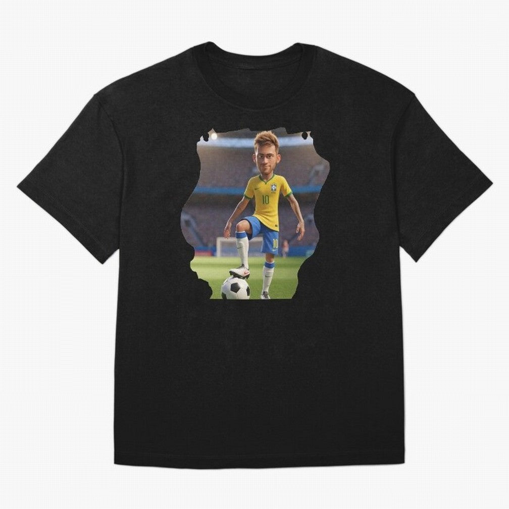 Football 3D Classic T-Shirt Show Love for Legendary Goals in Match Day Hype around FIFA World Cup 2026, Neymar, Haaland and Cristiano Ronaldo, Portugal, Spain and Germany, Goal Celebration Energy, Supporter Heritage, Football Icons and Worldwide