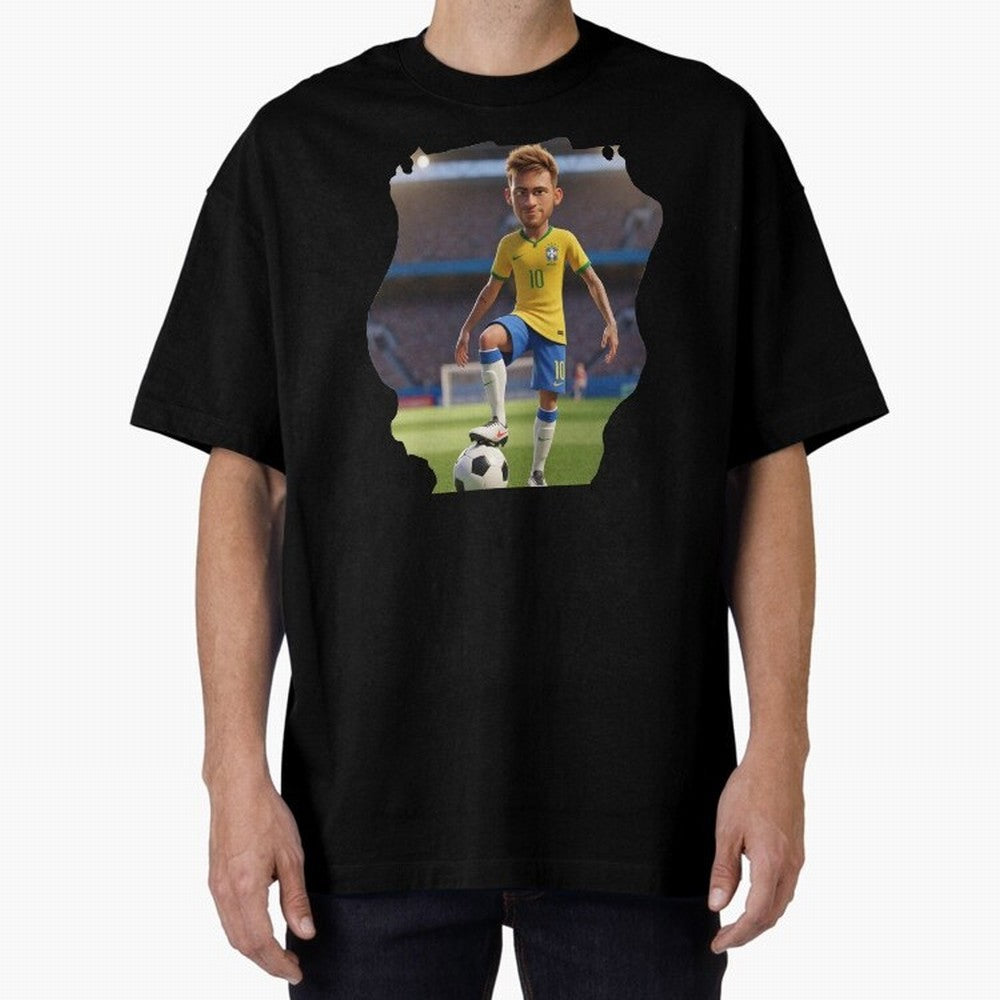 Football 3D Classic T-Shirt Show Love for Legendary Goals in Match Day Hype around FIFA World Cup 2026, Neymar, Haaland and Cristiano Ronaldo, Portugal, Spain and Germany, Goal Celebration Energy, Supporter Heritage, Football Icons and Worldwide