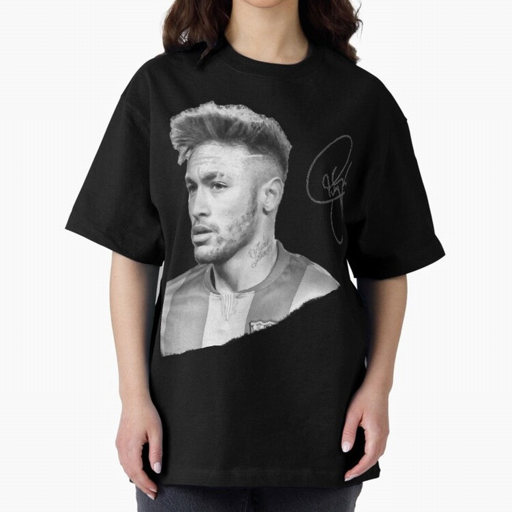 Neymar in black & white with signature Classic T-Shirt Keep the Match Day Mood of FIFA World Cup 2026 USA Canada Mexico for Fans of Haaland and Mbappe and Brazil, Bringing Worldwide Fan Energy, Dramatic Goals, Stadium Lights and Championship