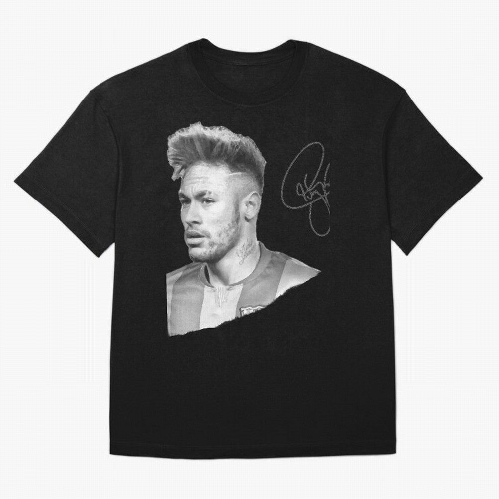 Neymar in black & white with signature Classic T-Shirt Keep the Match Day Mood of FIFA World Cup 2026 USA Canada Mexico for Fans of Haaland and Mbappe and Brazil, Bringing Worldwide Fan Energy, Dramatic Goals, Stadium Lights and Championship